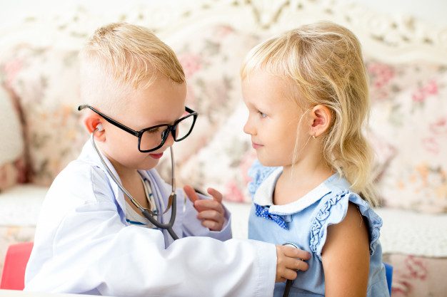 Children not afraid of the doctor at The Pediatric Clinic in Arlington, TN